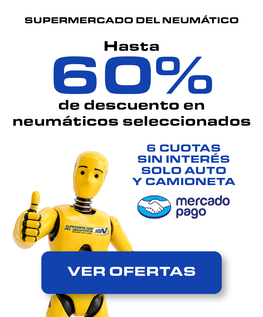 Supermercado del Neumático: hasta 60% de descuento en neumáticos seleccionados. Ver ofertas