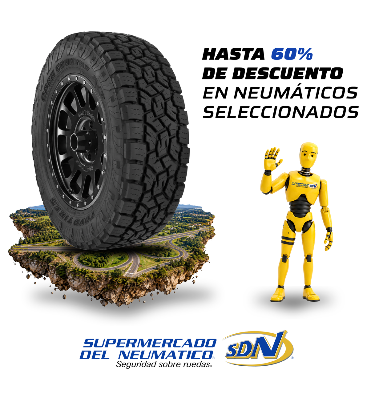 Ofertas: hasta 60% de descuento en neumáticos seleccionados